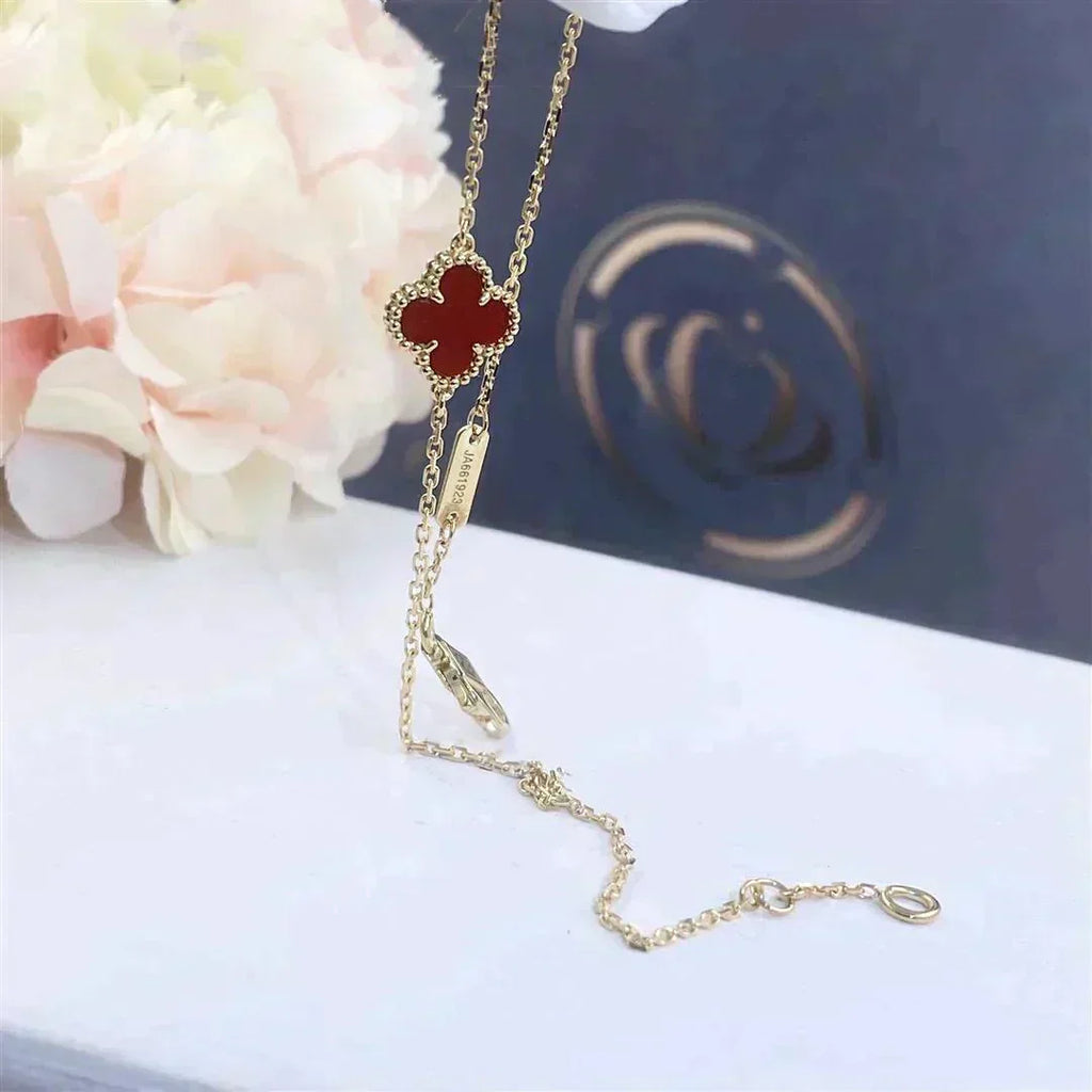 Lumi® CLOVER CARNELIAN EINZELBLÜTEN-ARMBAND
