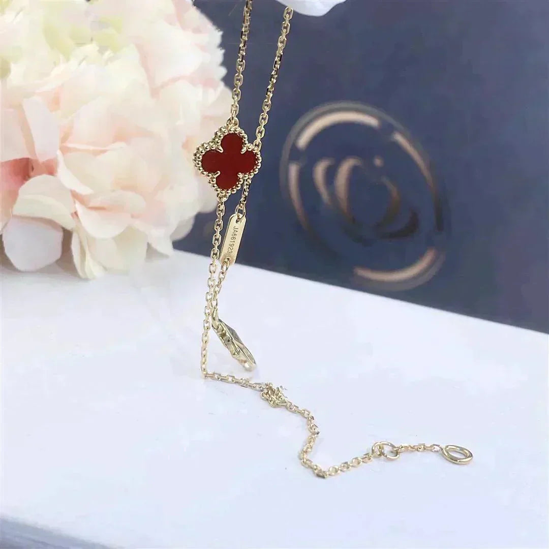 Lumi® CLOVER CARNELIAN EINZELBLÜTEN-ARMBAND