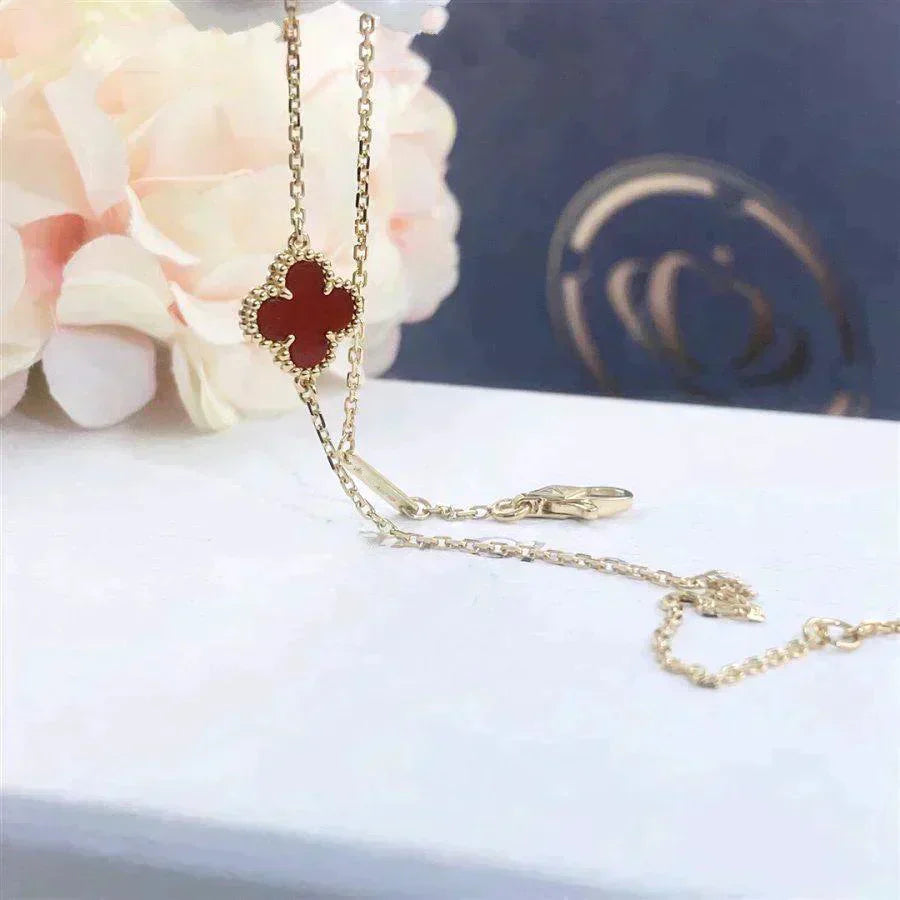 Lumi® CLOVER CARNELIAN EINZELBLÜTEN-ARMBAND