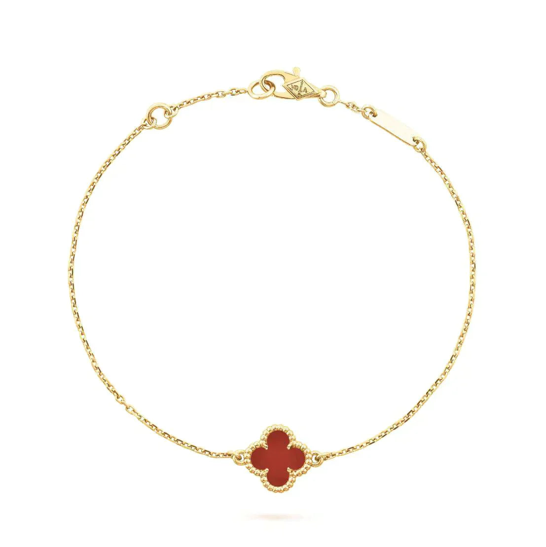 Lumi® CLOVER CARNELIAN EINZELBLÜTEN-ARMBAND