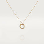 Lumi® Trinity Halskette Silber Gold Roségold Diamanten 