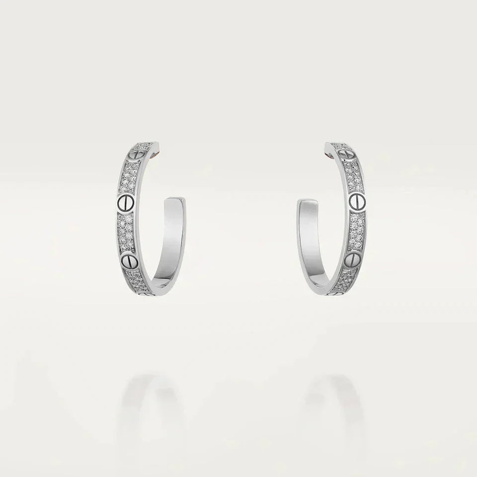 Lumi® LOVE DIAMANT SILBERNE CREOLEN