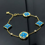 Lumi® Stern und Sonne 4 Motiv Blau Armband