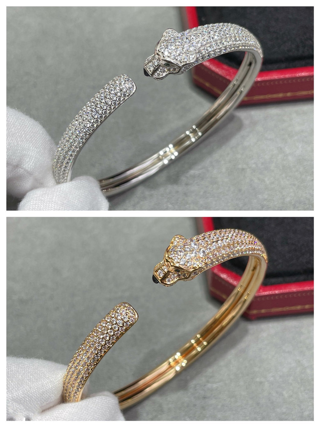 ¡®Lumi¡¯PANTHERE OFFENES DIAMANT-ARMBAND