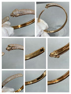 ¡®Lumi¡¯PANTHERE OFFENES DIAMANT-ARMBAND
