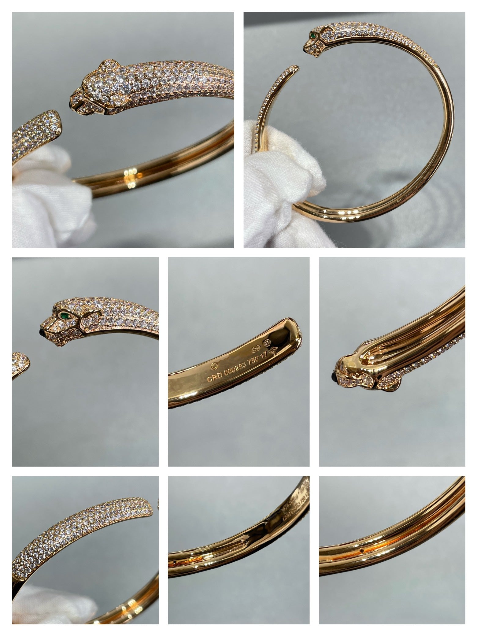 ¡®Lumi¡¯PANTHERE OFFENES DIAMANT-ARMBAND