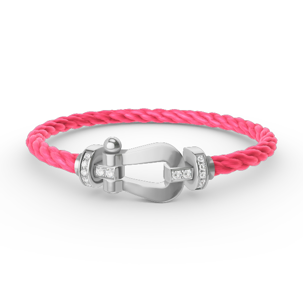 ¡®Lumi¡¯FORCE LARGE HORSESHOE HALF DIAMOND BRACELET SILVER