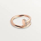 Lumi Juste Ring, 2,65 mm, Roségold, Diamant