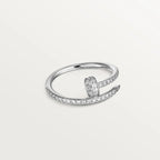Lumi Juste Ring, 1,8 mm Silber, Diamanten