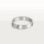 Lumi® LOVE RING 4MM 1 DIAMANT SILBER